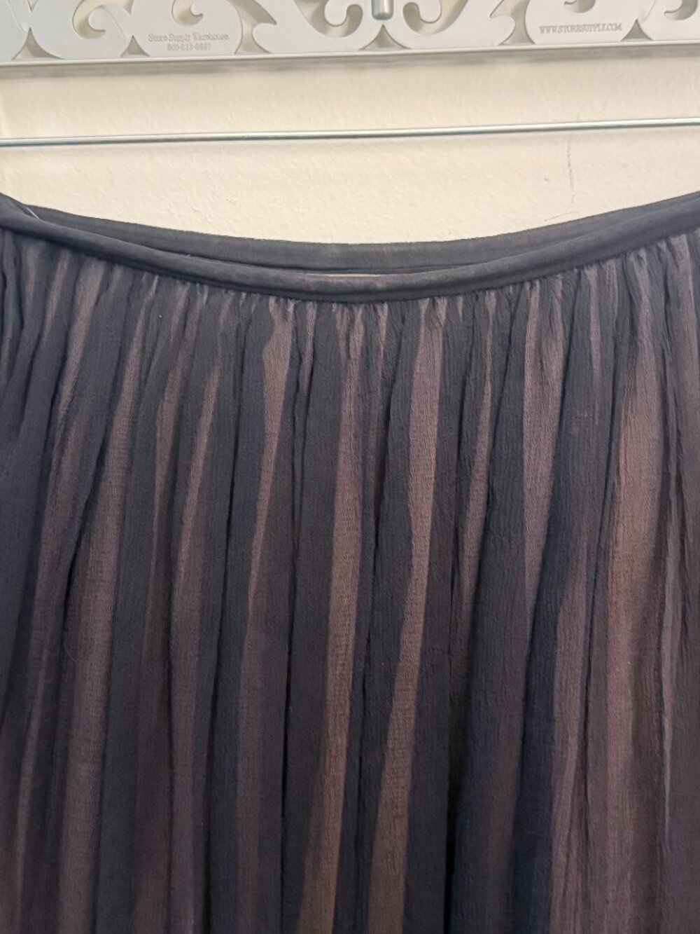 MARTIN GRANT FRENCH SILK RAW HEM LAYERED CIRCLE SKIRT S - Picture 2 of 7